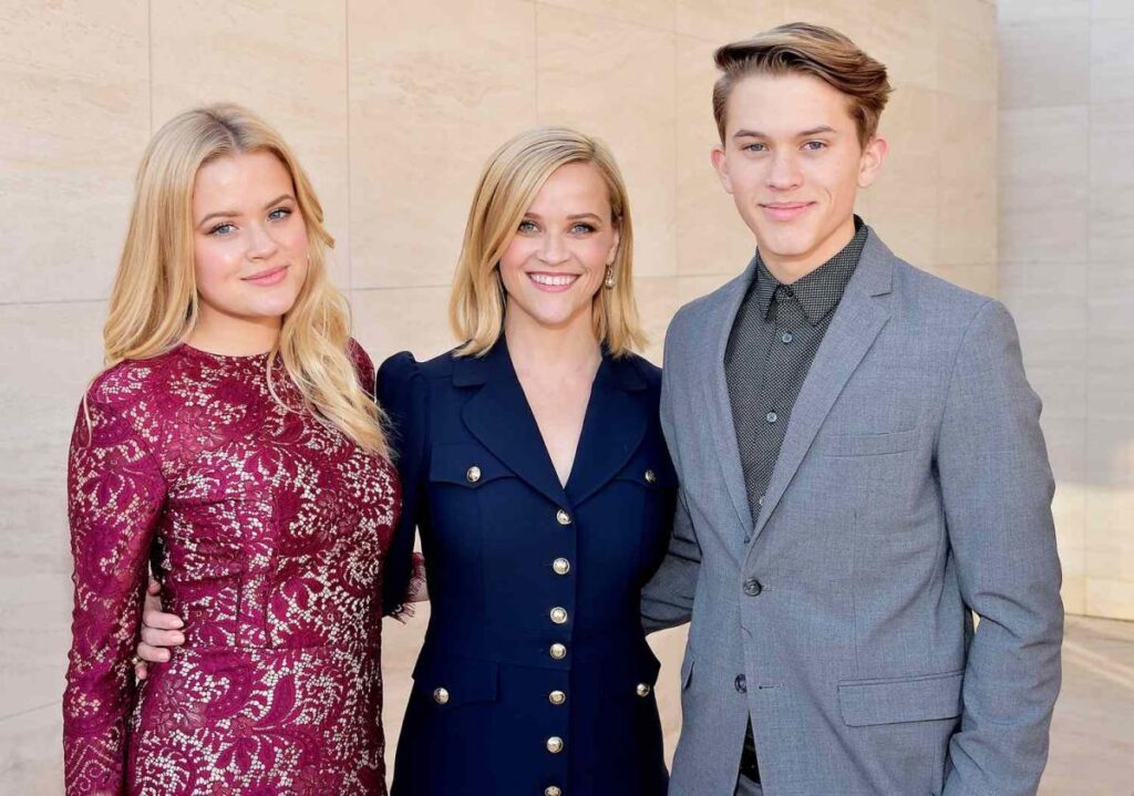 Reese Witherspoon is a devoted mother of three, sharing her life with daughter Ava, son Deacon from her marriage to Ryan Phillippe, and son Tennessee from her marriage to Jim Toth